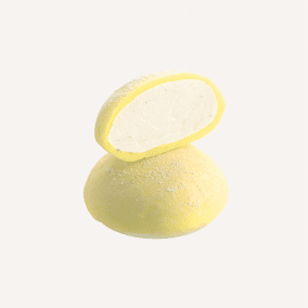 Cheesecake-yuzu mochi