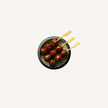 Brochettes boulettes de poulet