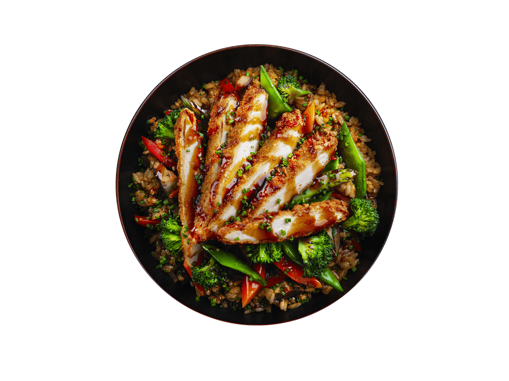 Riz sauté au poulet